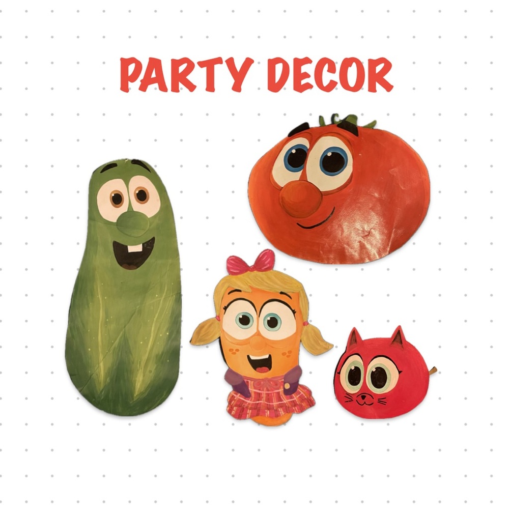 Veggietales birthday wall decor